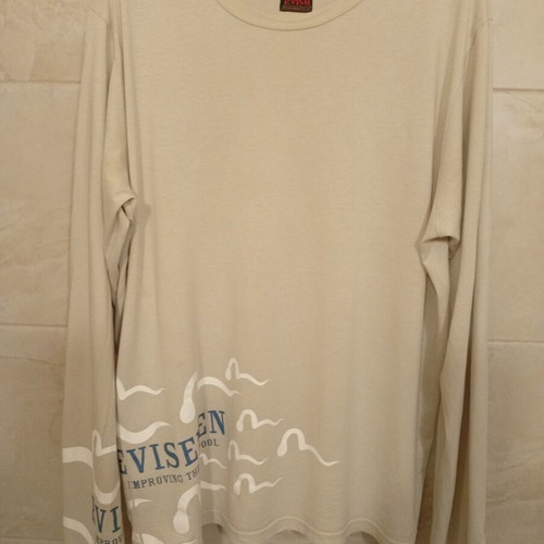 Evisu Evisemen long sleeve T-shirt, beige, size L