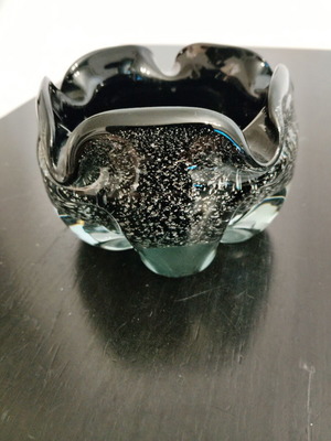 Set of three decorative glass paperweights