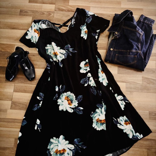 Zizzi summer dress used, alpha line with pockets, 100% viscose