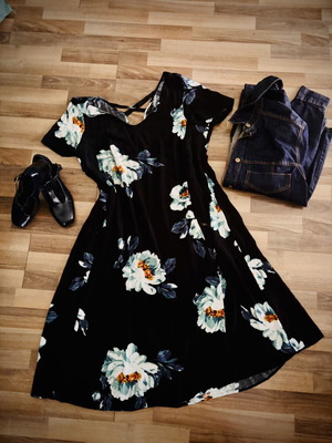 Zizzi summer dress used, alpha line with pockets, 100% viscose