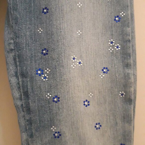 Juicy denim jeans new with rhinestones, size XS