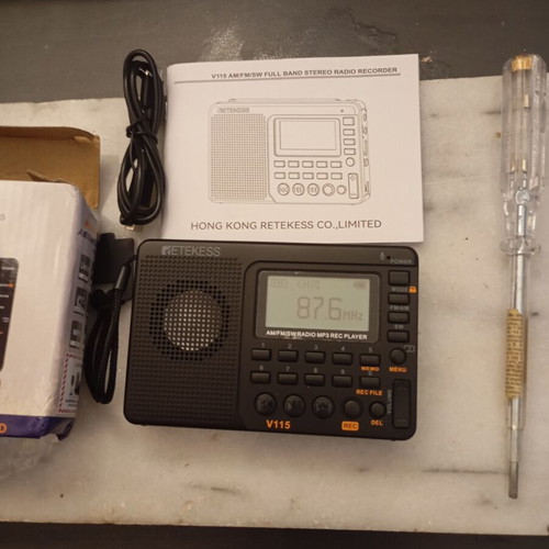 World Band Radio with Recorder V115, Retekess