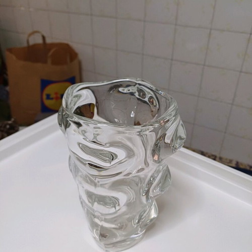 Costa Boda vase used heavy crystal
