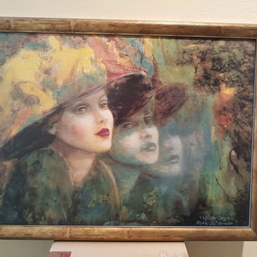 Painting like new with dimensions 57x75 and 1.5 cm frame