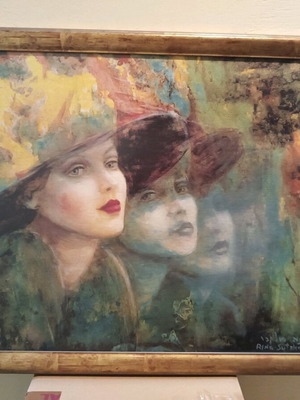 Painting like new with dimensions 57x75 and 1.5 cm frame
