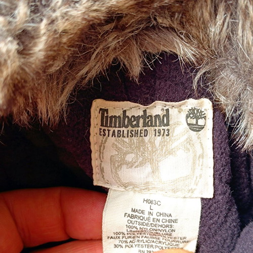 Timberland Quilted Trapper Hat Large red new