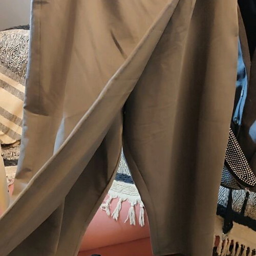 XXLOVE Plus Size Pants New Gray With Zipper