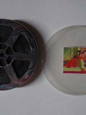 Standard 8mm Silent Disney Cartoon Films Used, 2 Short Reels 200ft