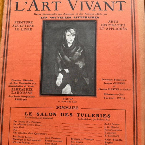 Art magazines used, old French 1927-1928, two issues