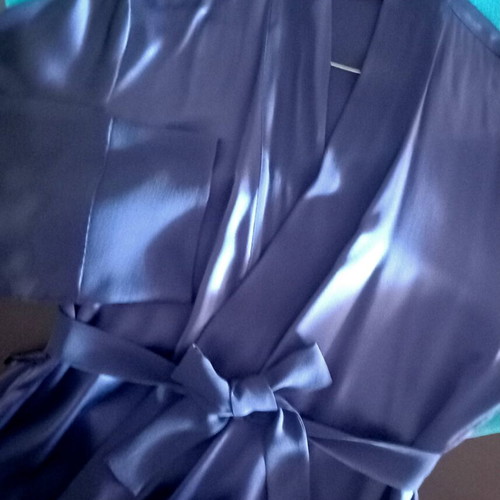 Neyret Silk Gown Like New, Blue and Purple, Size M