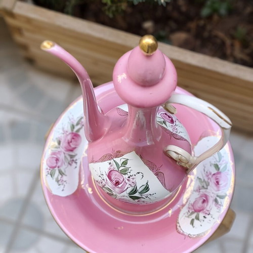 Sümerbank pitcher set with bowl base like new, Turkish style