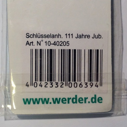 Werder Bremen 2010 keychain new, official product