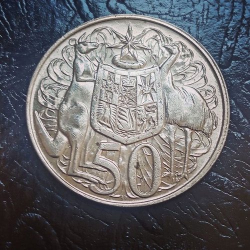 50 Cents Australia 1966 silver coin like new
