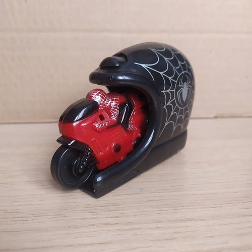 Spiderman motorcycle toy like new