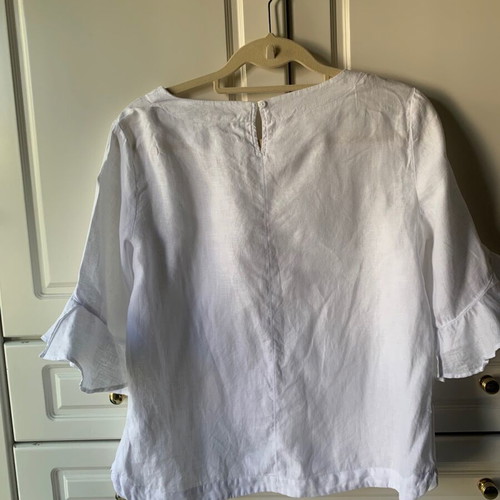 Marks Spencer linen women's blouse like new, white size M