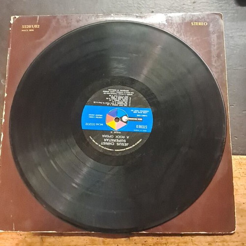 Jesus Christ Superstar rock opera vinyl used, good condition with minor scratches