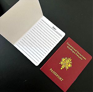 Συλλεκτικό διαβατήριο σημειωματάριο Γαλλίας αναμνηστικό