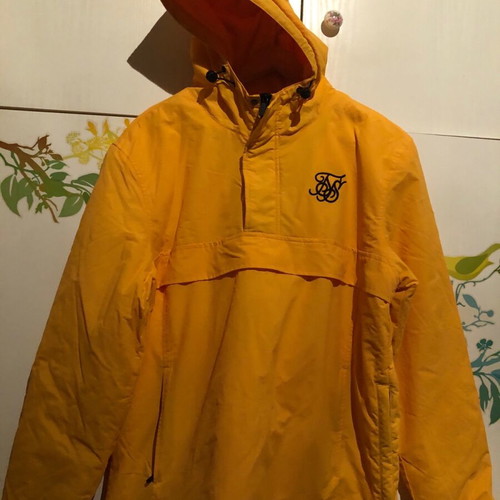Sik Silk Windbreaker Jacket New Yellow Size L