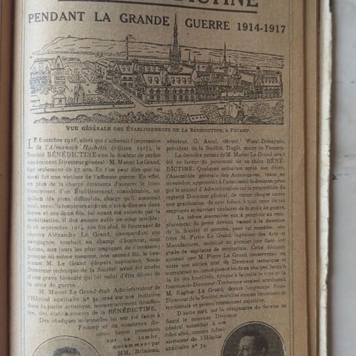 Rare French book 1918 used, almanac for World War I