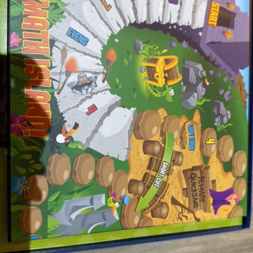 Learning Resources Math Island Educational Board Game like new for 6+