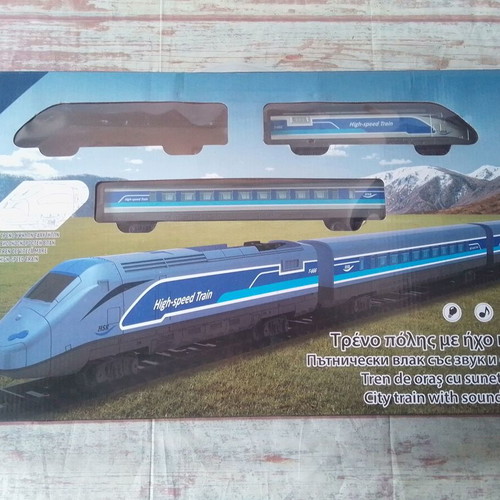City Train High-Speed Toy like new with light sound and accessories