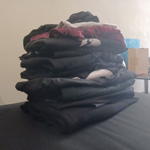Γυναικεία ρούχα casual μεταχειρισμένα, πακέτο 11, μαύρα και πολύχρωμα