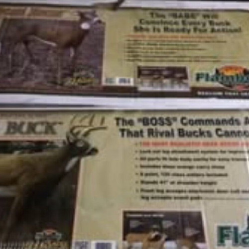 Decorative plastic heavy-duty deer at natural size, new