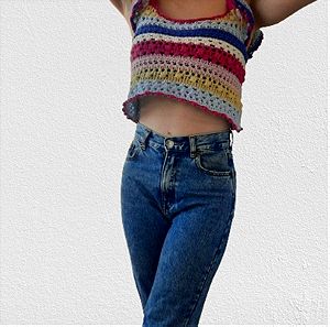 Knitted crop top Zara