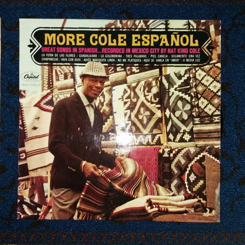Nat King Cole vinyl records like new, Latin, French 1960s edition, 2 pcs