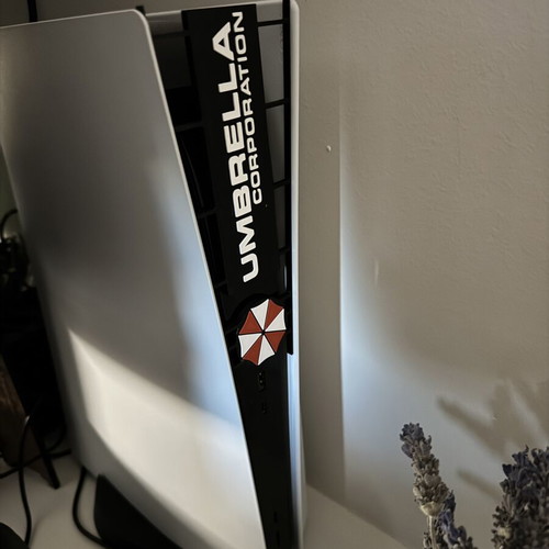 Custom Cover for PS5 Fat Umbrella Corporation Edition 3D Printed