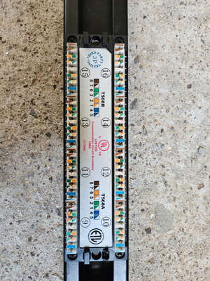 Patch Panel Cat.5e 16 Ports Used, Black