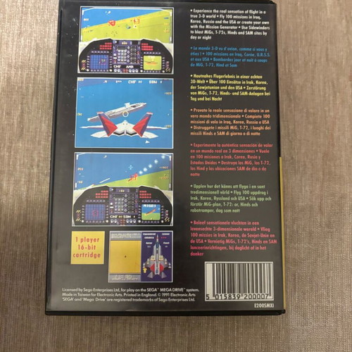 F22 Interceptor SEGA Mega Drive used, complete
