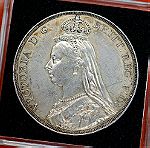  Αγγλία 1 Crown 1889