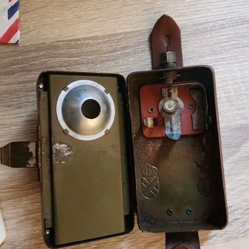 Military flashlight used, old