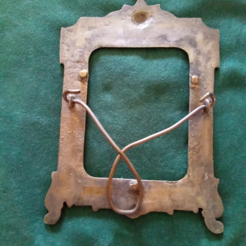 Antique brass photo frame used