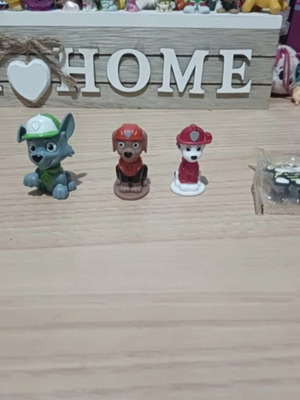 Paw Patrol figure set new, 4 pieces with pencil accessories