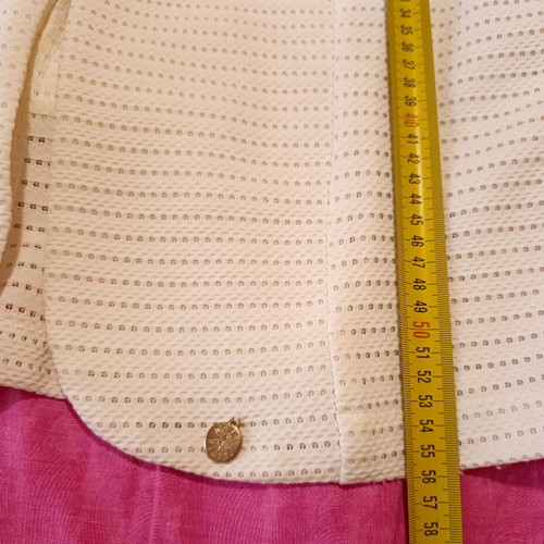 Donna Martha white summer cardigan with bow detail