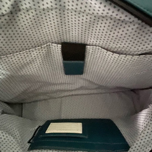 Moleskine Leather Laptop Bag Blue Like New
