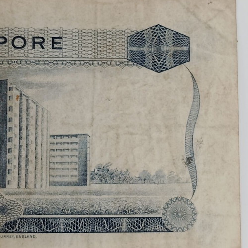 Singapore $1 Banknote Orchid Series 1972 used