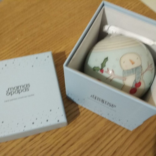 Mamas and Papas My First Christmas 2017 Christmas Bauble new