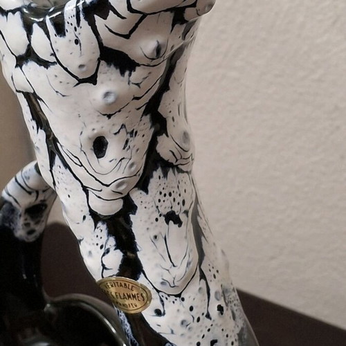 Vintage ceramic vase style Vallauris 28cm like new