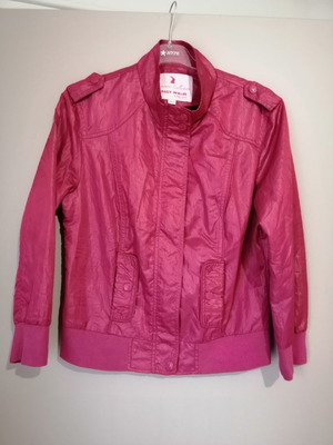 Spring jacket used size M dark pink