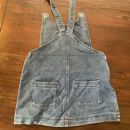 Benetton denim salopette 18-24 months like new