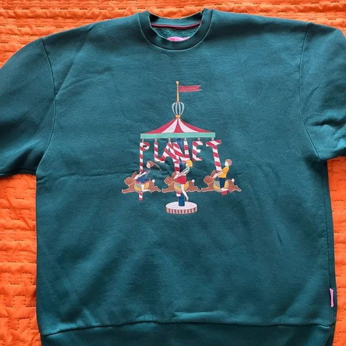 Karavan sweatshirt like new, green, one size