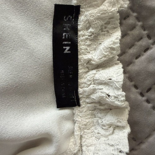 Shein blouse with lace sleeves size M like new