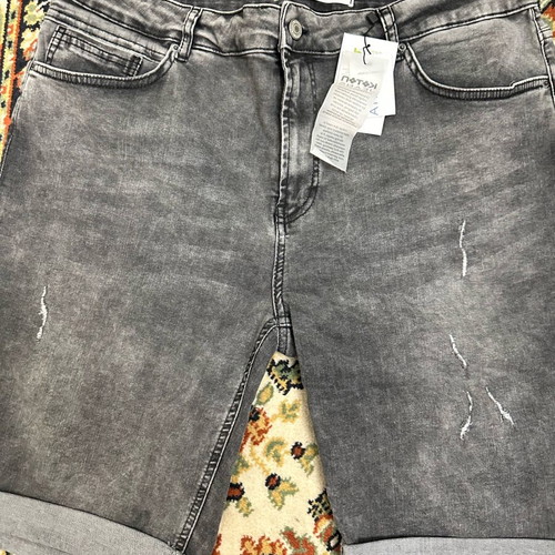 Men's Koton Jeans gray denim shorts new (W38)
