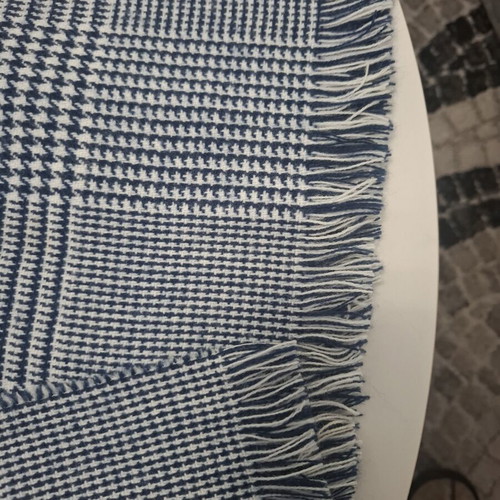 Orchestra Blue Houndstooth Scarf like new, 1.60m for boys 11-12 years