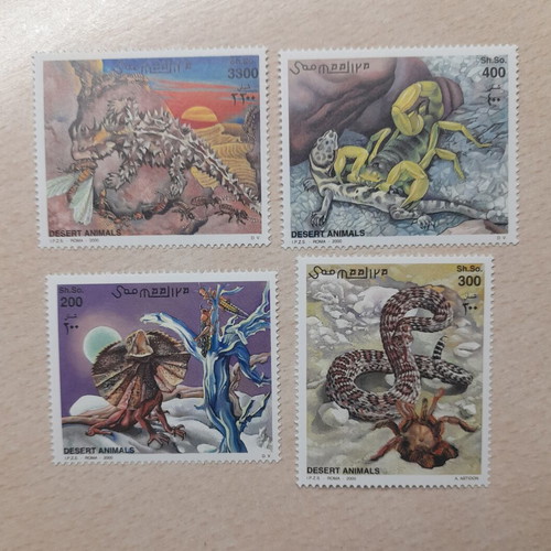 Postage Stamps Somalia 2002 Insects like new