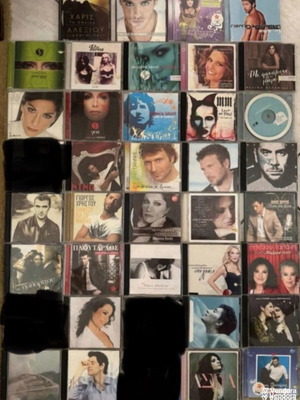 Collection of authentic CDs by Greek and international artists