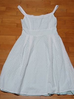 Anna Riska λευκό midi φόρεμα broderie anglaise μέγεθος medium σαν καινούργιο